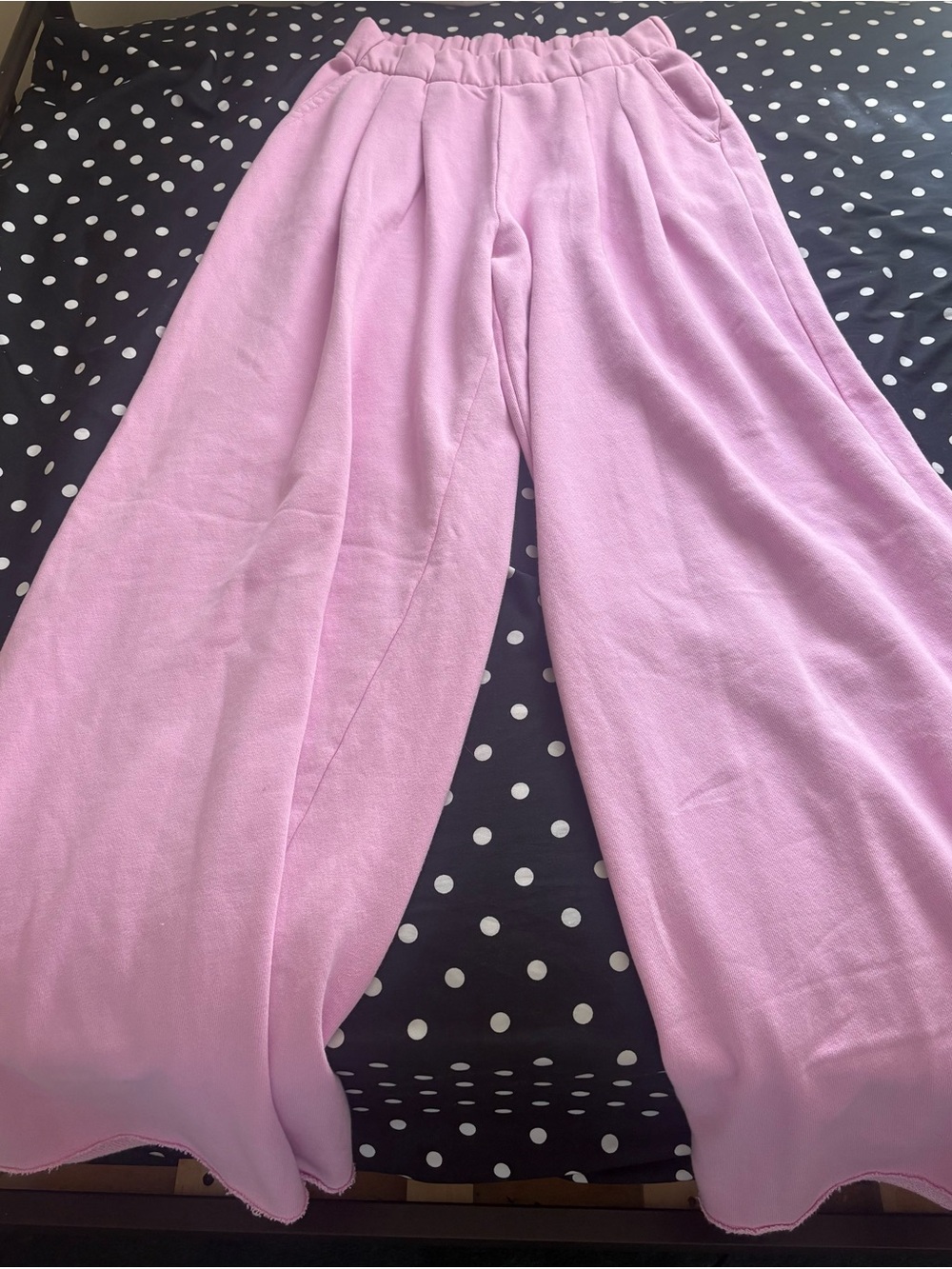 Aerie Pink Wide Leg Sweatpants